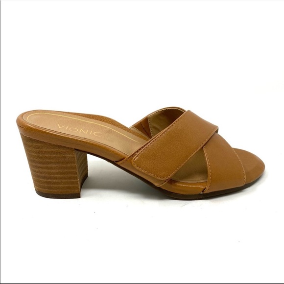 Vionic LORNE SLIDE SANDAL Saddle - Picture 3 of 8
